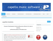 Tablet Screenshot of capellasoftware.com